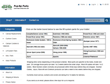 Tablet Screenshot of popupparts.com